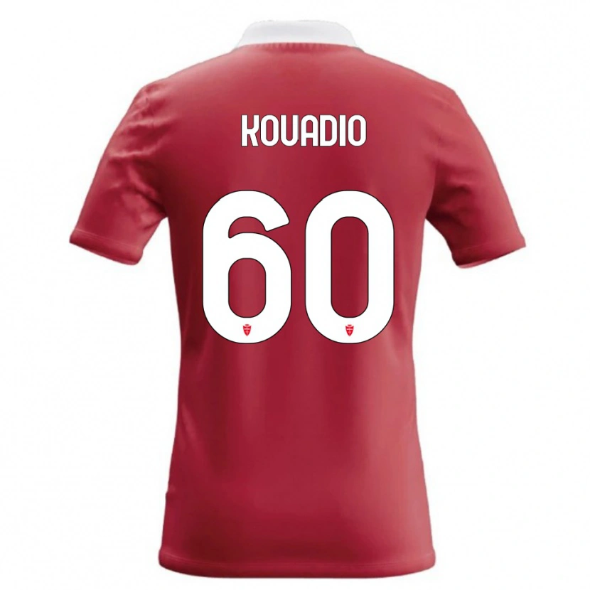 Danxen Hombre Camiseta Eddy Kouadio #60 Rojo Blanco 1ª Equipación 2026/27 La Camisa México