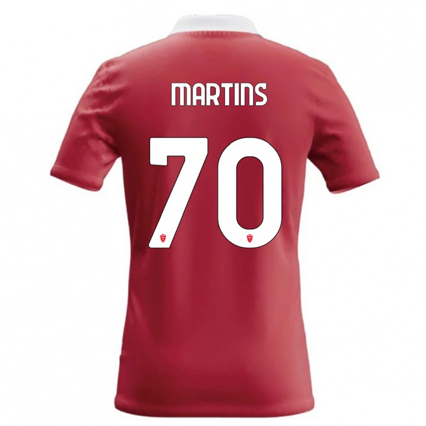 Danxen Hombre Camiseta Kevin Martins #70 Rojo Blanco 1ª Equipación 2026/27 La Camisa México