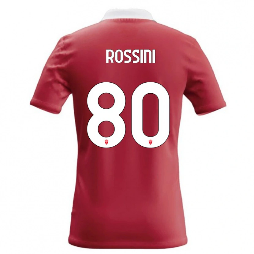 Danxen Hombre Camiseta Luca Rossini #80 Rojo Blanco 1ª Equipación 2026/27 La Camisa México