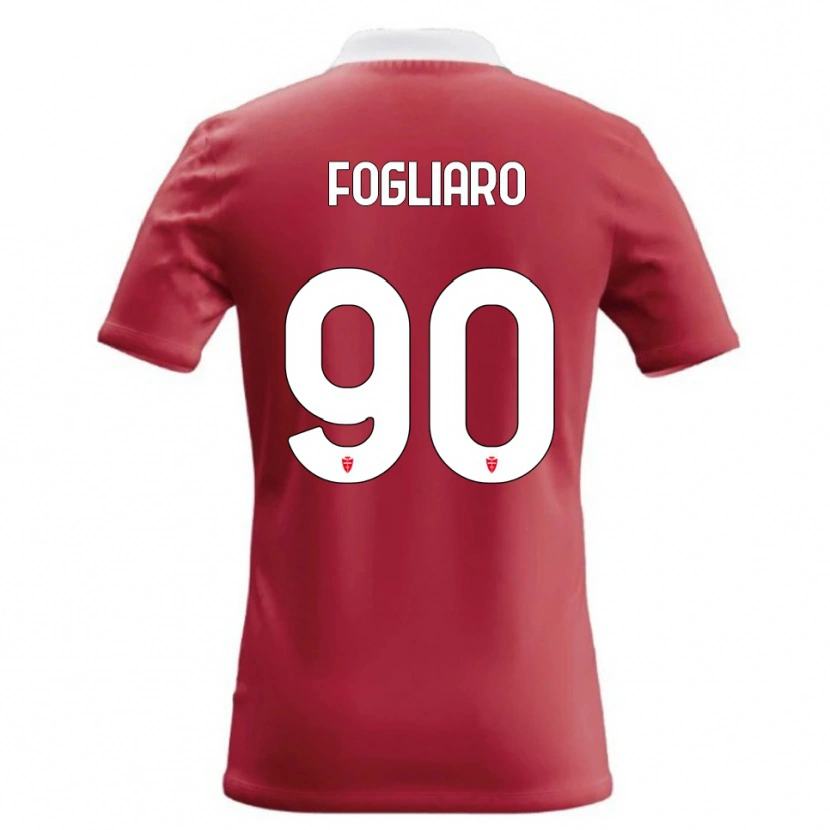 Danxen Hombre Camiseta Christian Fogliaro #90 Rojo Blanco 1ª Equipación 2026/27 La Camisa México