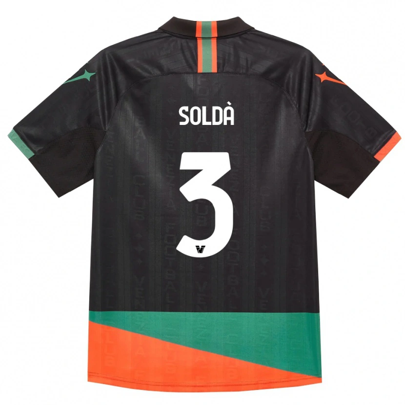 Danxen Hombre Camiseta Mohamed Soldà #3 Negro Naranja Verde 1ª Equipación 2026/27 La Camisa México