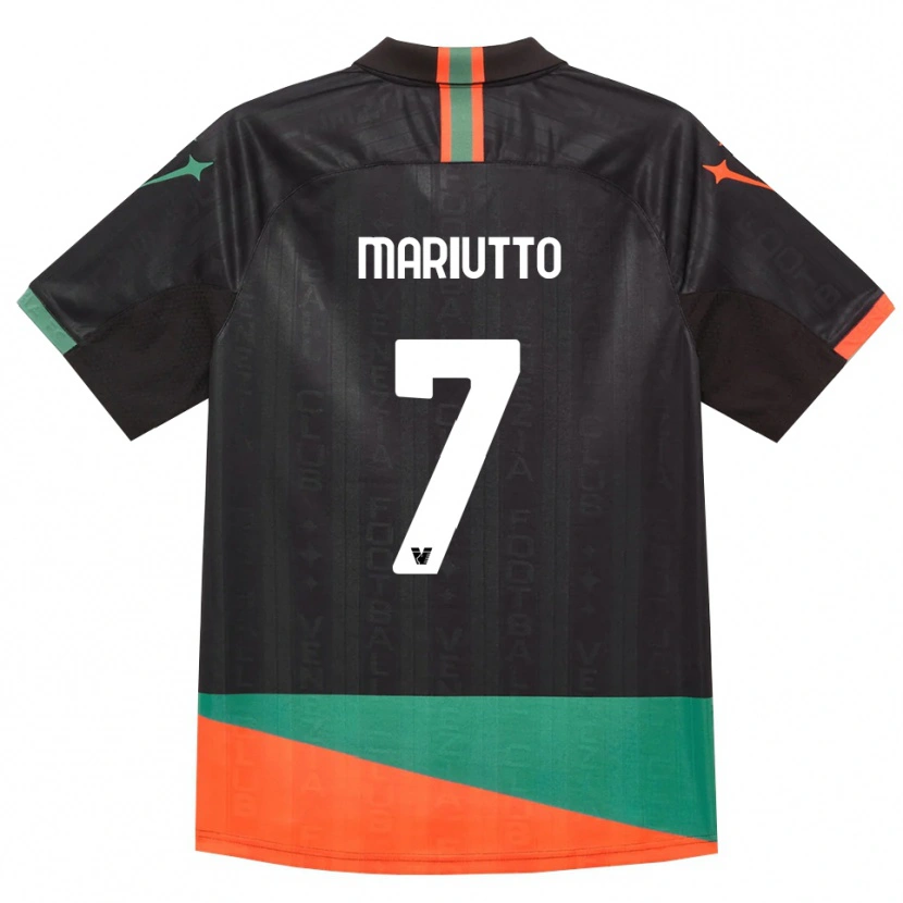Danxen Hombre Camiseta Francesco Mariutto #7 Negro Naranja Verde 1ª Equipación 2026/27 La Camisa México