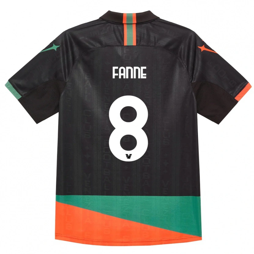 Danxen Hombre Camiseta Lamine Fanne #8 Negro Naranja Verde 1ª Equipación 2026/27 La Camisa México