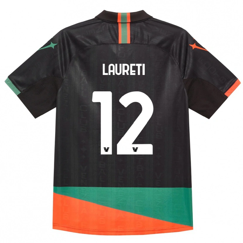 Danxen Hombre Camiseta Tommaso Laureti #12 Negro Naranja Verde 1ª Equipación 2026/27 La Camisa México