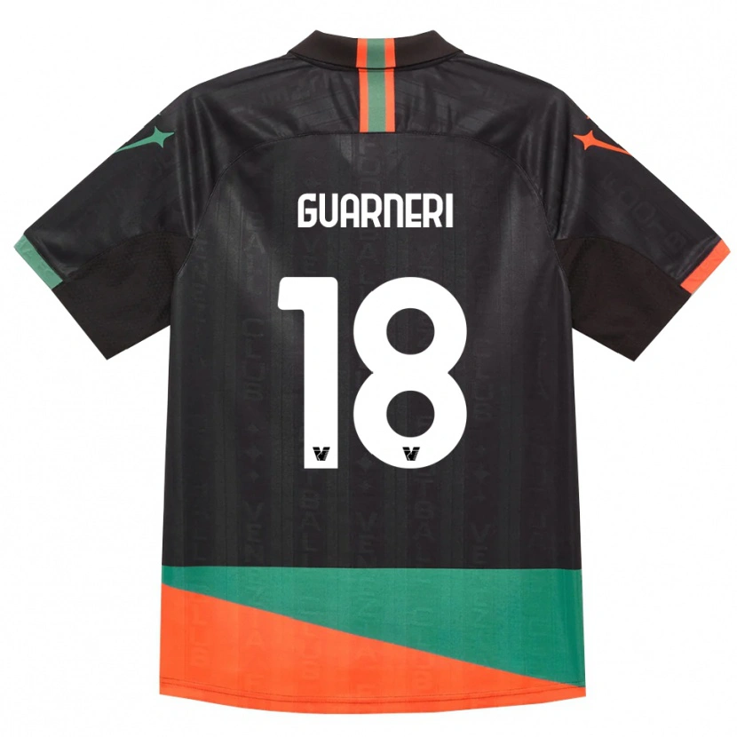 Danxen Hombre Camiseta Davide Guarneri #18 Negro Naranja Verde 1ª Equipación 2026/27 La Camisa México
