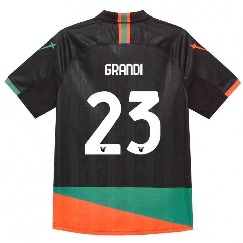 Danxen Hombre Camiseta Matteo Grandi #23 Negro Naranja Verde 1ª Equipación 2026/27 La Camisa México