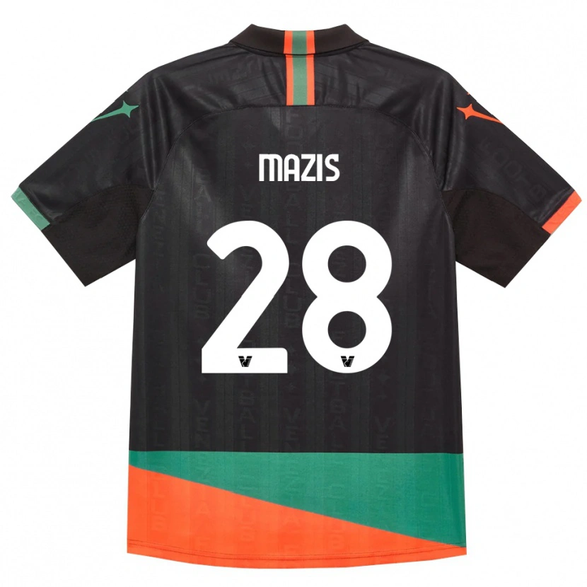 Danxen Hombre Camiseta Francesca Mazis #28 Negro Naranja Verde 1ª Equipación 2026/27 La Camisa México