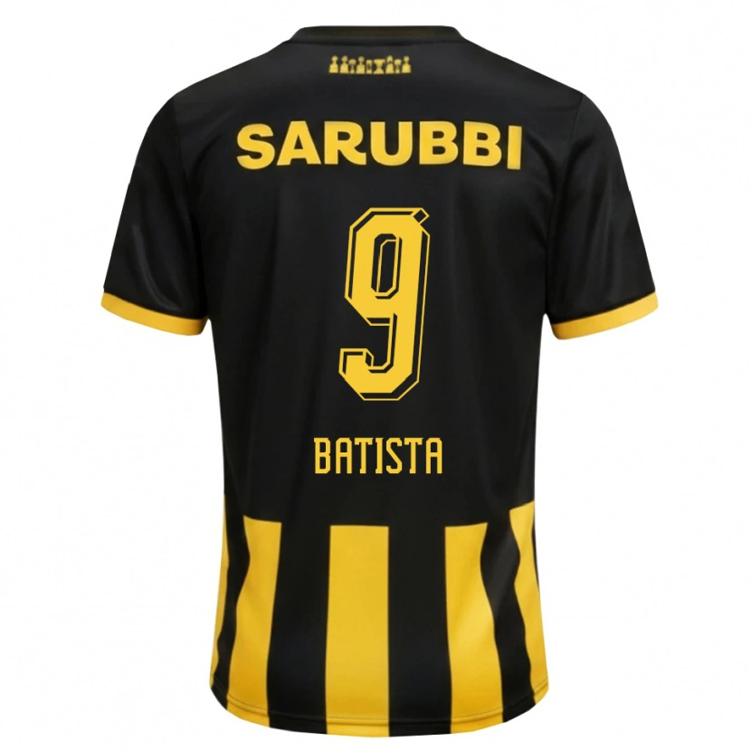 Danxen Hombre Camiseta Facundo Batista #9 Negro Amarillo 1ª Equipación 2026/27 La Camisa México