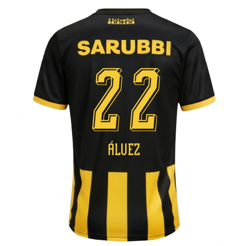 Danxen Hombre Camiseta Facundo Álvez #22 Negro Amarillo 1ª Equipación 2026/27 La Camisa México