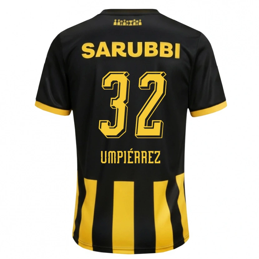 Danxen Hombre Camiseta Leandro Umpiérrez #32 Negro Amarillo 1ª Equipación 2026/27 La Camisa México