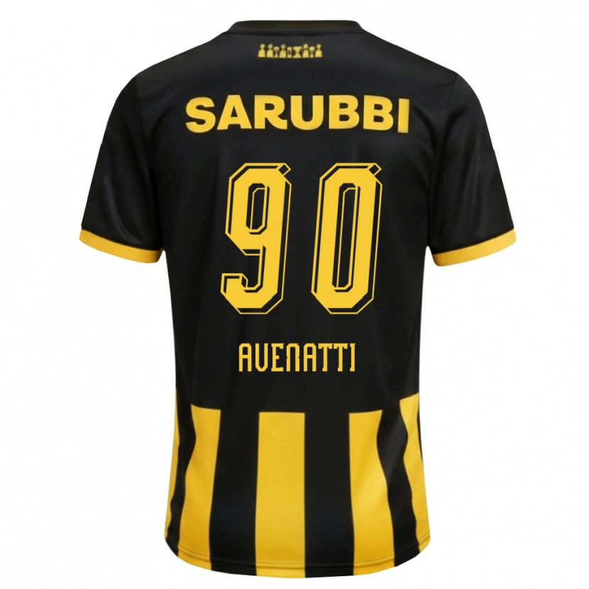 Danxen Hombre Camiseta Felipe Avenatti #90 Negro Amarillo 1ª Equipación 2026/27 La Camisa México