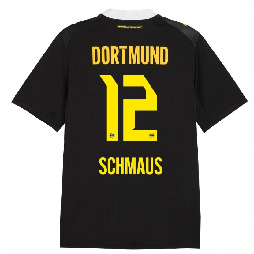 Danxen Hombre Camiseta Massimiliano Schmaus #12 Negro Rojo Amarillo 2ª Equipación 2026/27 La Camisa México