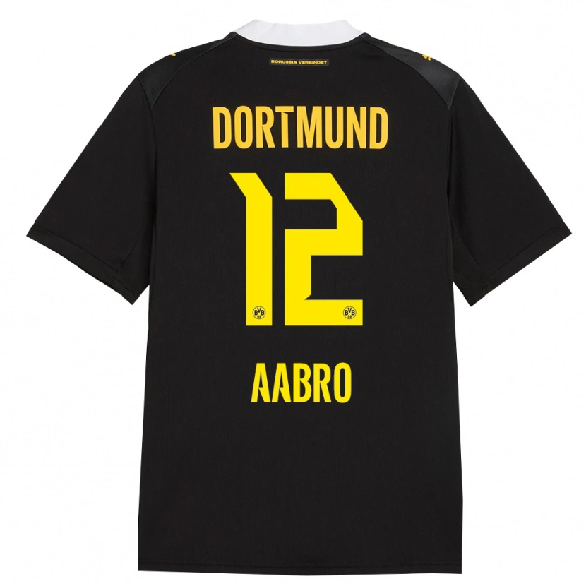 Danxen Hombre Camiseta Gustav Aabro #12 Negro Rojo Amarillo 2ª Equipación 2026/27 La Camisa México