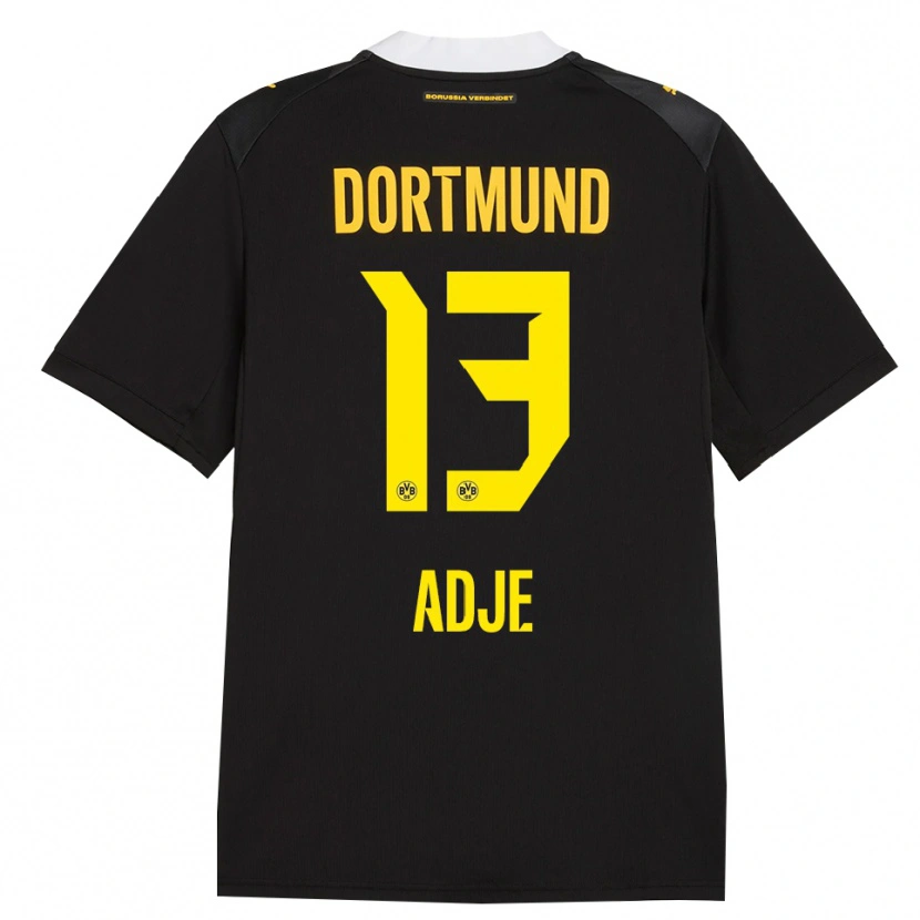Danxen Hombre Camiseta Miguel Adje #13 Negro Rojo Amarillo 2ª Equipación 2026/27 La Camisa México