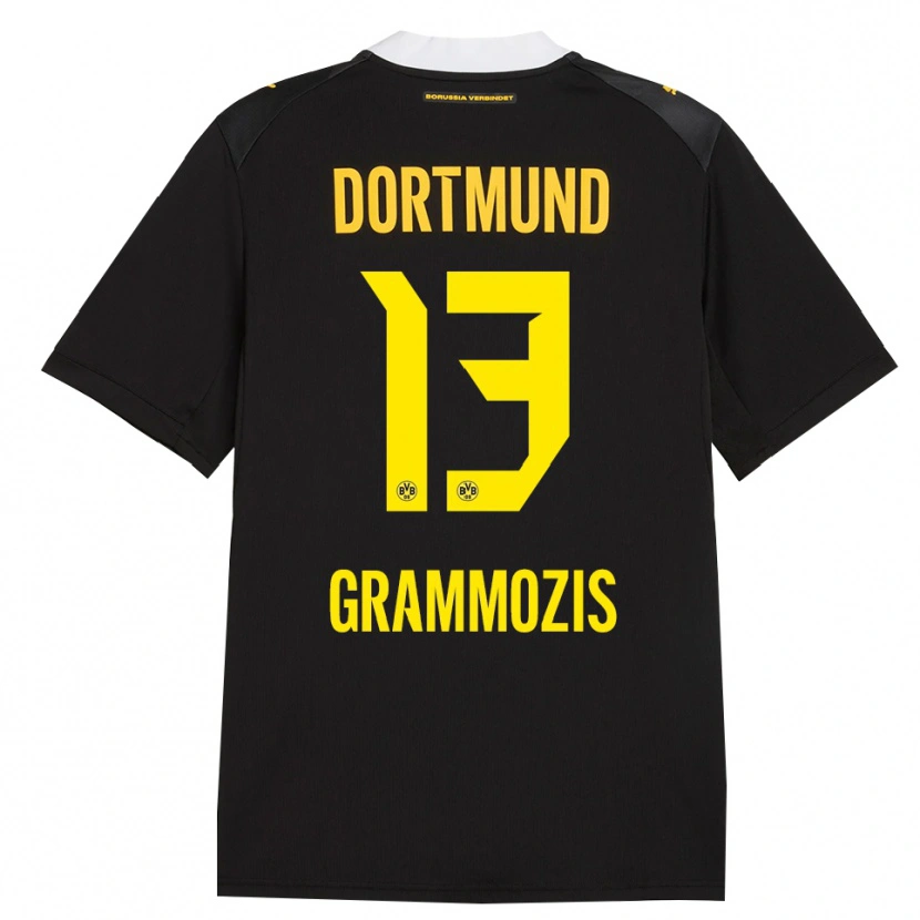 Danxen Hombre Camiseta Athanasios Grammozis #13 Negro Rojo Amarillo 2ª Equipación 2026/27 La Camisa México