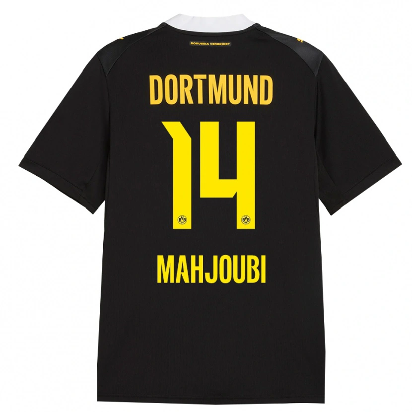 Danxen Hombre Camiseta Anas Mahjoubi #14 Negro Rojo Amarillo 2ª Equipación 2026/27 La Camisa México