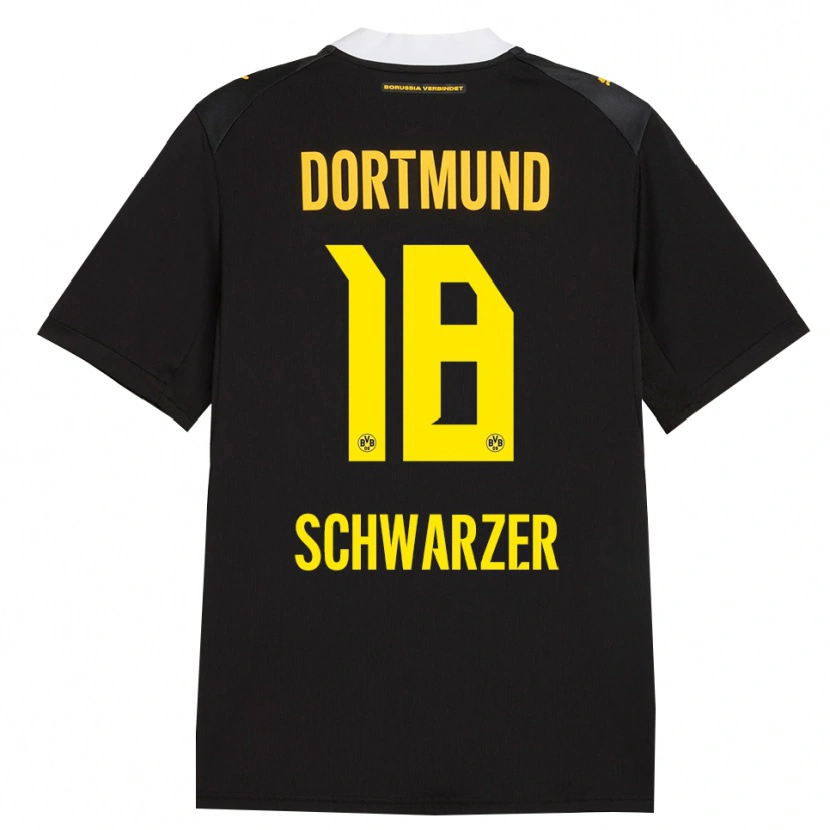 Danxen Hombre Camiseta Jonas Schwarzer #18 Negro Rojo Amarillo 2ª Equipación 2026/27 La Camisa México