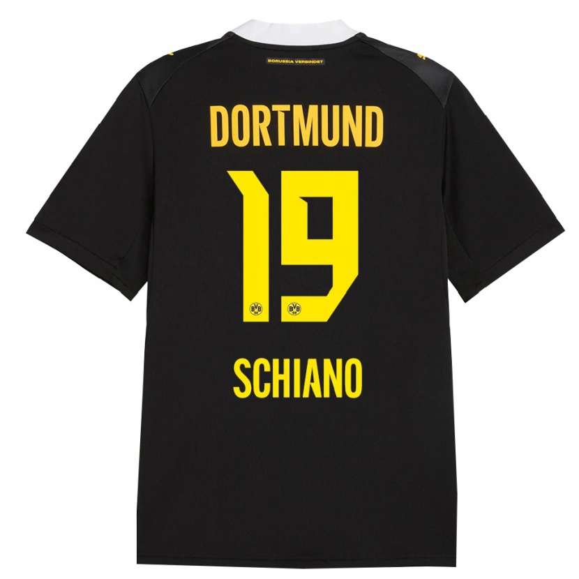 Danxen Hombre Camiseta Emilio Schiano #19 Negro Rojo Amarillo 2ª Equipación 2026/27 La Camisa México
