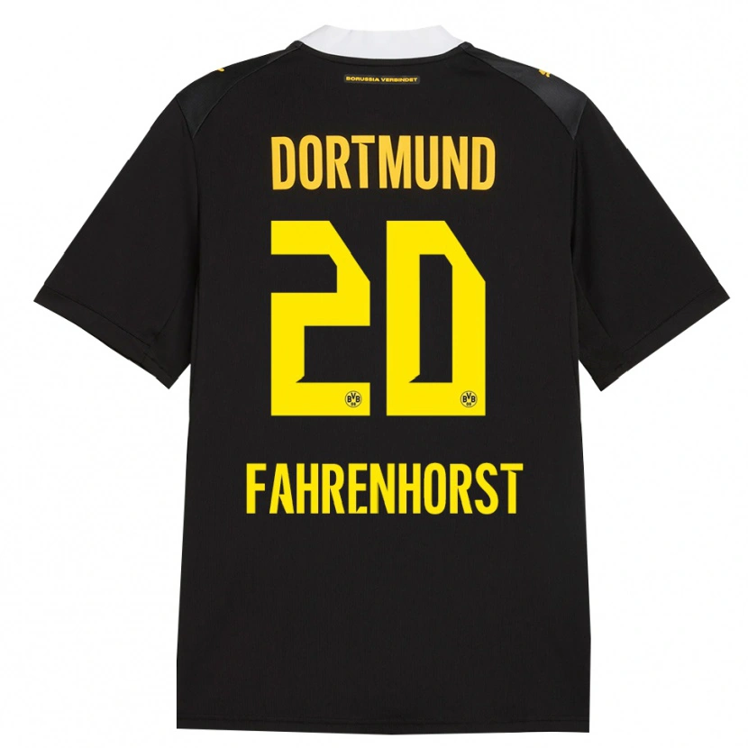 Danxen Hombre Camiseta Luke Fahrenhorst #20 Negro Rojo Amarillo 2ª Equipación 2026/27 La Camisa México