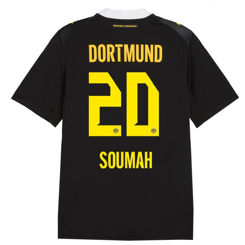 Danxen Hombre Camiseta Moussa Soumah #20 Negro Rojo Amarillo 2ª Equipación 2026/27 La Camisa México