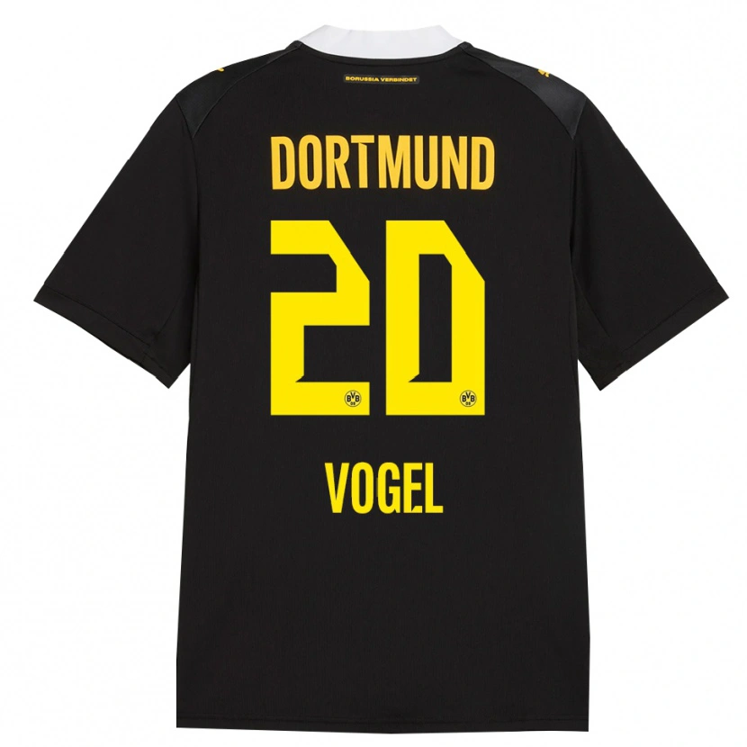 Danxen Hombre Camiseta Ann-Sophie Vogel #20 Negro Rojo Amarillo 2ª Equipación 2026/27 La Camisa México