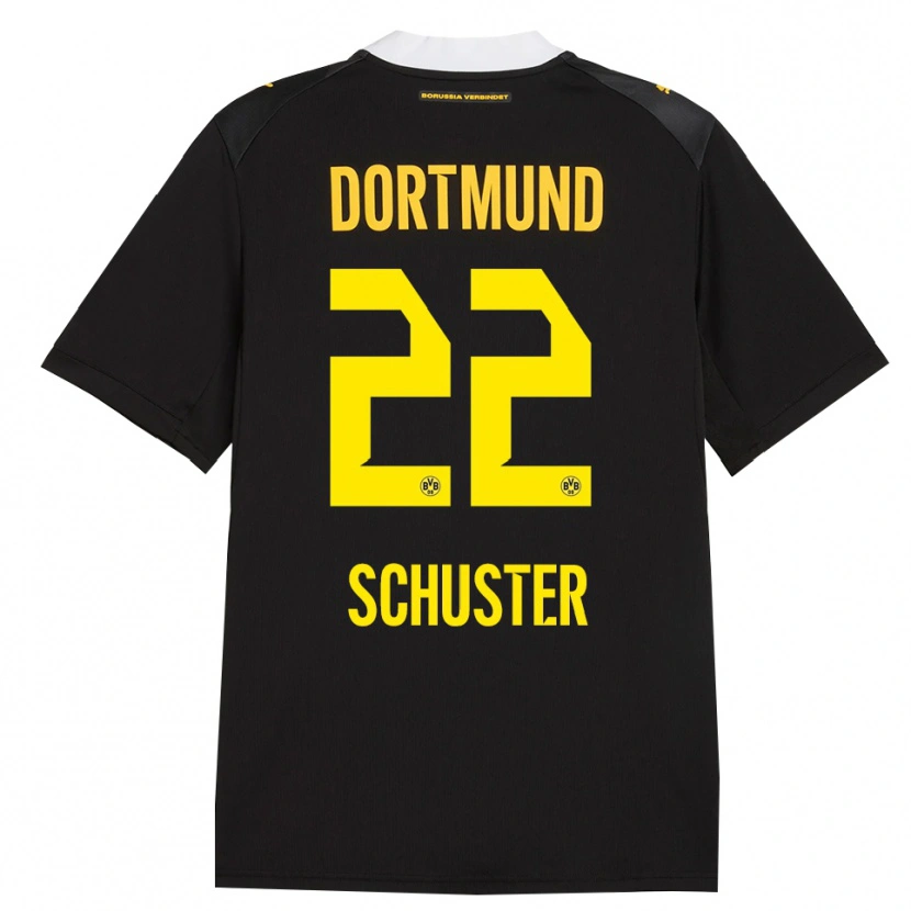 Danxen Hombre Camiseta Melanie Schuster #22 Negro Rojo Amarillo 2ª Equipación 2026/27 La Camisa México