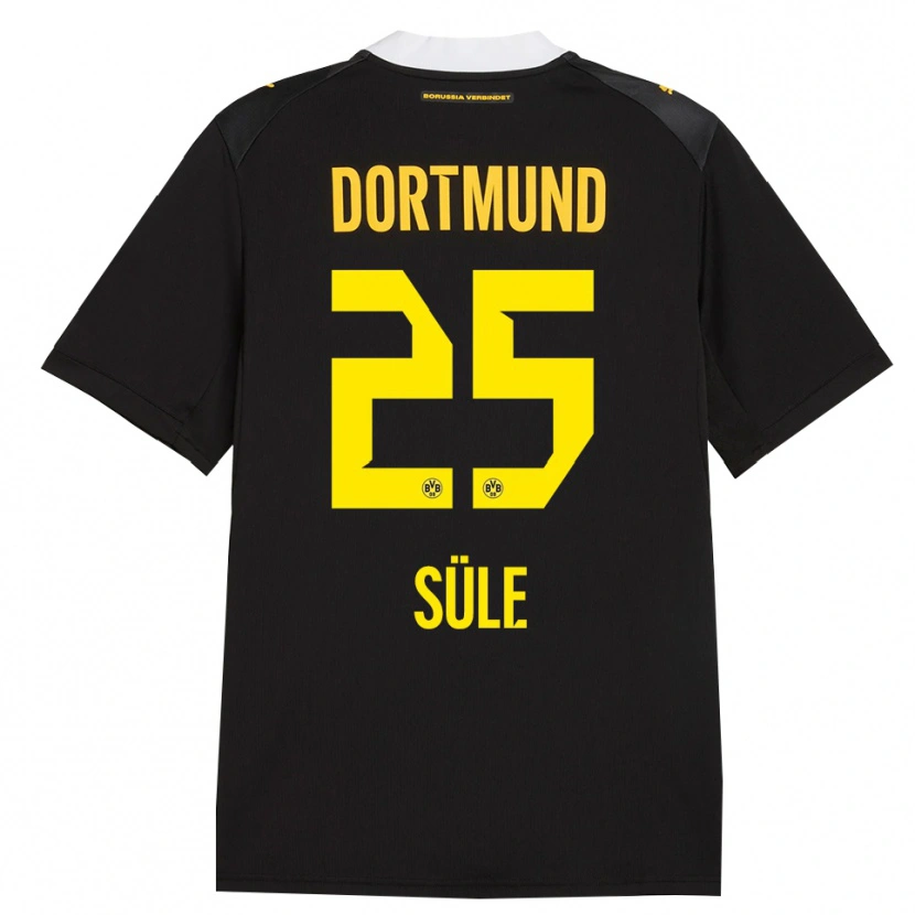 Danxen Hombre Camiseta Niklas Süle #25 Negro Rojo Amarillo 2ª Equipación 2026/27 La Camisa México