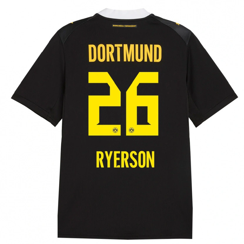Danxen Hombre Camiseta Julian Ryerson #26 Negro Rojo Amarillo 2ª Equipación 2026/27 La Camisa México