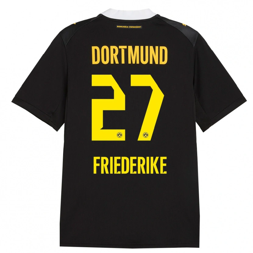 Danxen Hombre Camiseta Burczik Friederike #27 Negro Rojo Amarillo 2ª Equipación 2026/27 La Camisa México