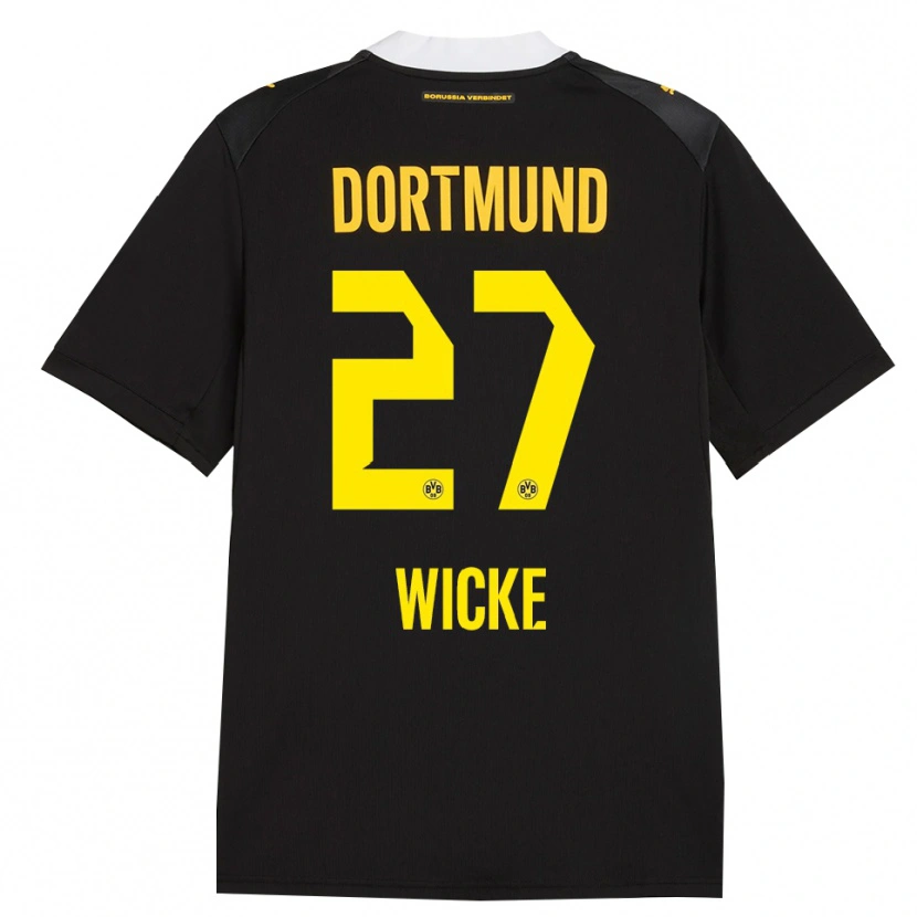Danxen Hombre Camiseta Nova Wicke #27 Negro Rojo Amarillo 2ª Equipación 2026/27 La Camisa México