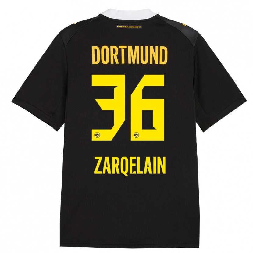 Danxen Hombre Camiseta Fadi Zarqelain #36 Negro Rojo Amarillo 2ª Equipación 2026/27 La Camisa México