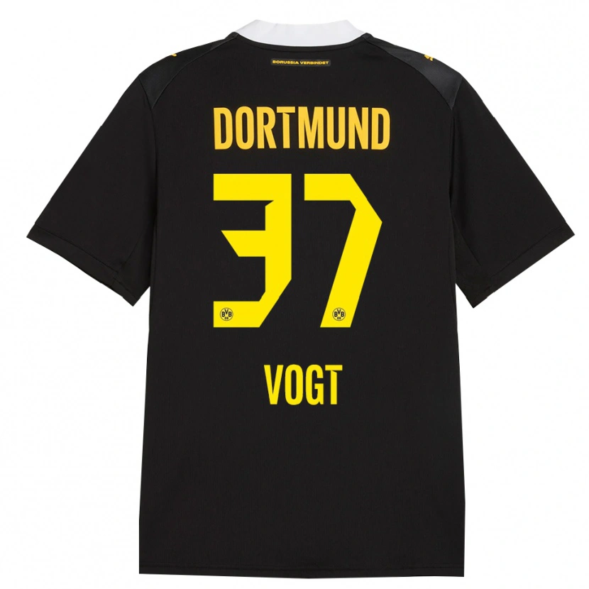 Danxen Hombre Camiseta Levin Vogt #37 Negro Rojo Amarillo 2ª Equipación 2026/27 La Camisa México