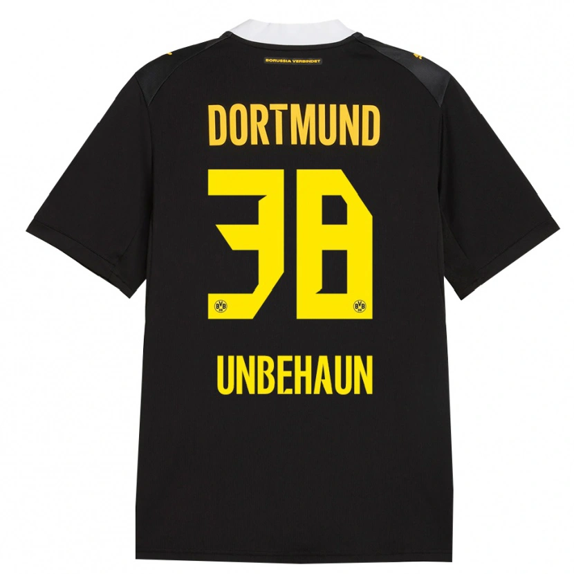 Danxen Hombre Camiseta Luca Unbehaun #38 Negro Rojo Amarillo 2ª Equipación 2026/27 La Camisa México