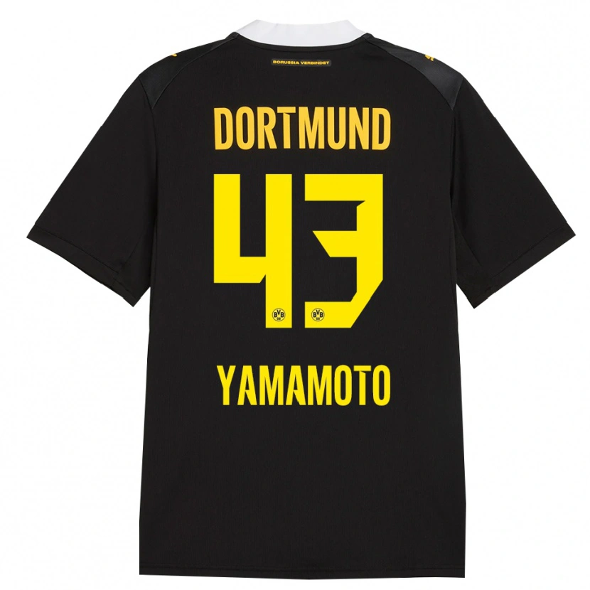 Danxen Hombre Camiseta Takato Yamamoto #43 Negro Rojo Amarillo 2ª Equipación 2026/27 La Camisa México