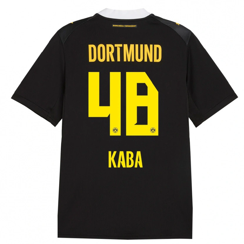 Danxen Hombre Camiseta Mussa Kaba #48 Negro Rojo Amarillo 2ª Equipación 2026/27 La Camisa México