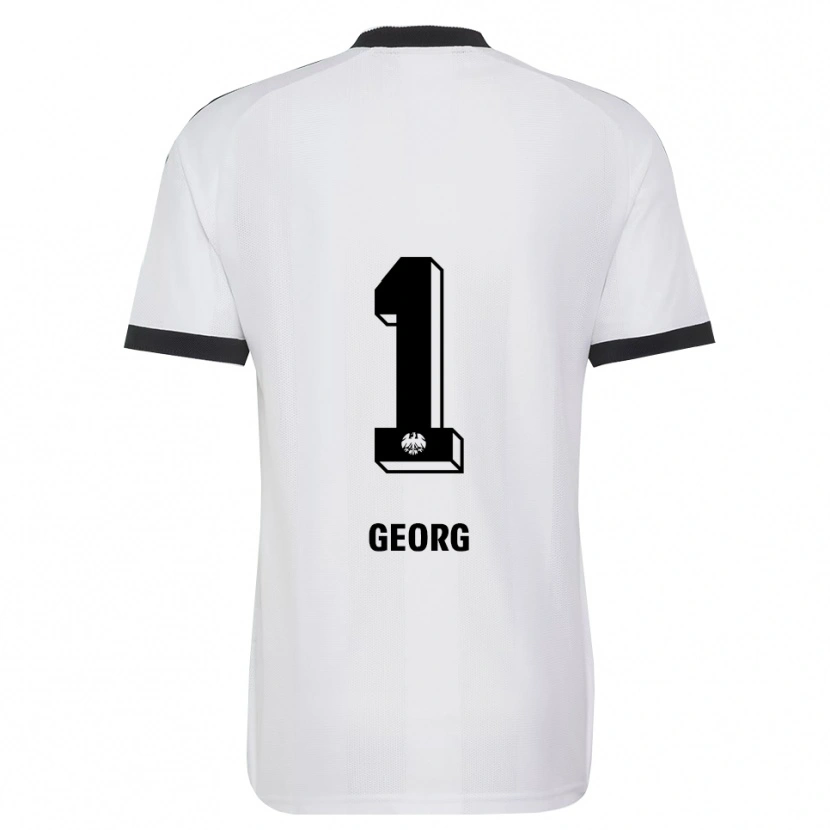 Danxen Hombre Camiseta Hannes Georg #1 Blanco Negro 2ª Equipación 2026/27 La Camisa México