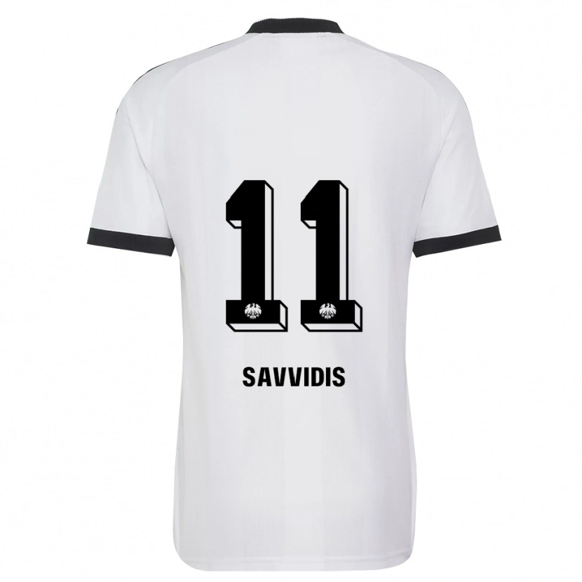 Danxen Hombre Camiseta Rafail Savvidis #11 Blanco Negro 2ª Equipación 2026/27 La Camisa México