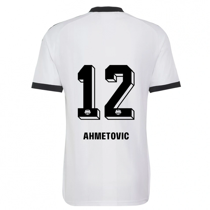 Danxen Hombre Camiseta Marko Ahmetovic #12 Blanco Negro 2ª Equipación 2026/27 La Camisa México