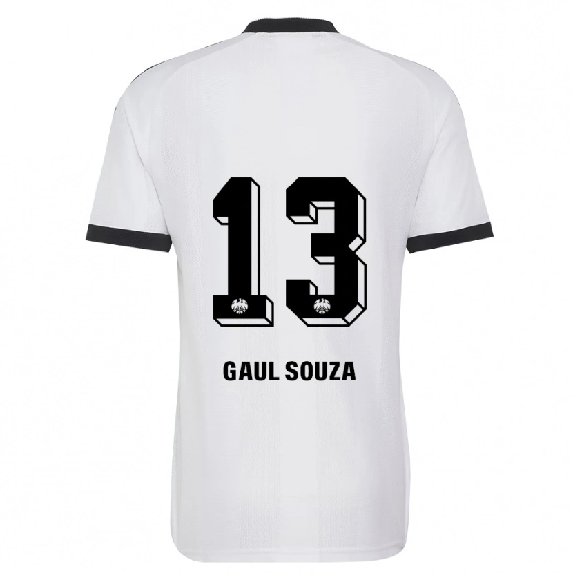 Danxen Hombre Camiseta Alessandro Gaul Souza #13 Blanco Negro 2ª Equipación 2026/27 La Camisa México