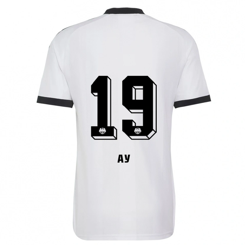 Danxen Hombre Camiseta Pusat Ay #19 Blanco Negro 2ª Equipación 2026/27 La Camisa México