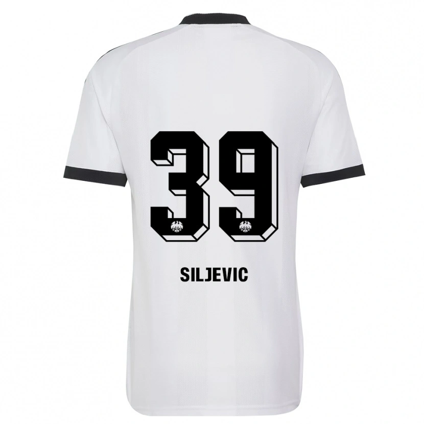 Danxen Hombre Camiseta Amil Siljevic #39 Blanco Negro 2ª Equipación 2026/27 La Camisa México