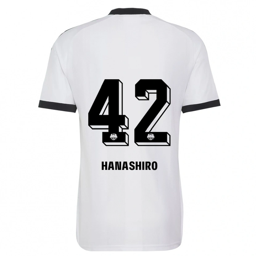Danxen Hombre Camiseta Rinto Hanashiro #42 Blanco Negro 2ª Equipación 2026/27 La Camisa México