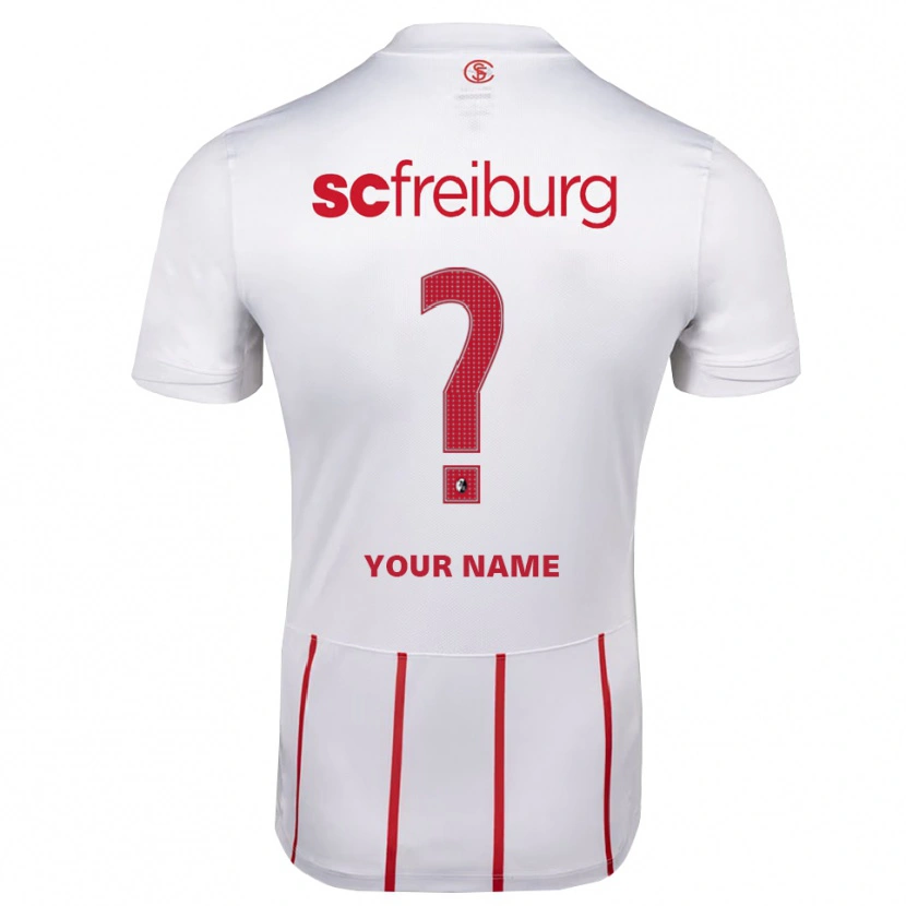 Danxen Hombre Camiseta Su Nombre #0 Blanco Rojo Amarillo 2ª Equipación 2026/27 La Camisa México