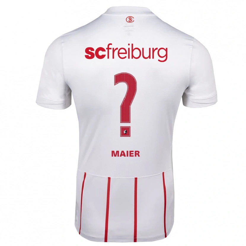 Danxen Hombre Camiseta Robin Maier #0 Blanco Rojo Amarillo 2ª Equipación 2026/27 La Camisa México