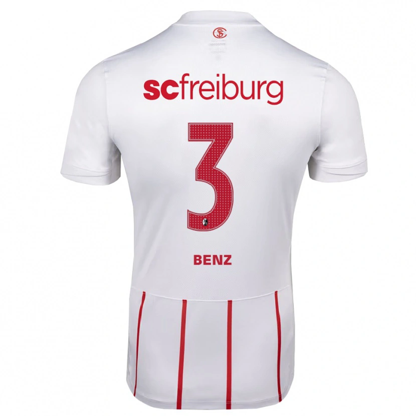 Danxen Hombre Camiseta Jakob Benz #3 Blanco Rojo Amarillo 2ª Equipación 2026/27 La Camisa México