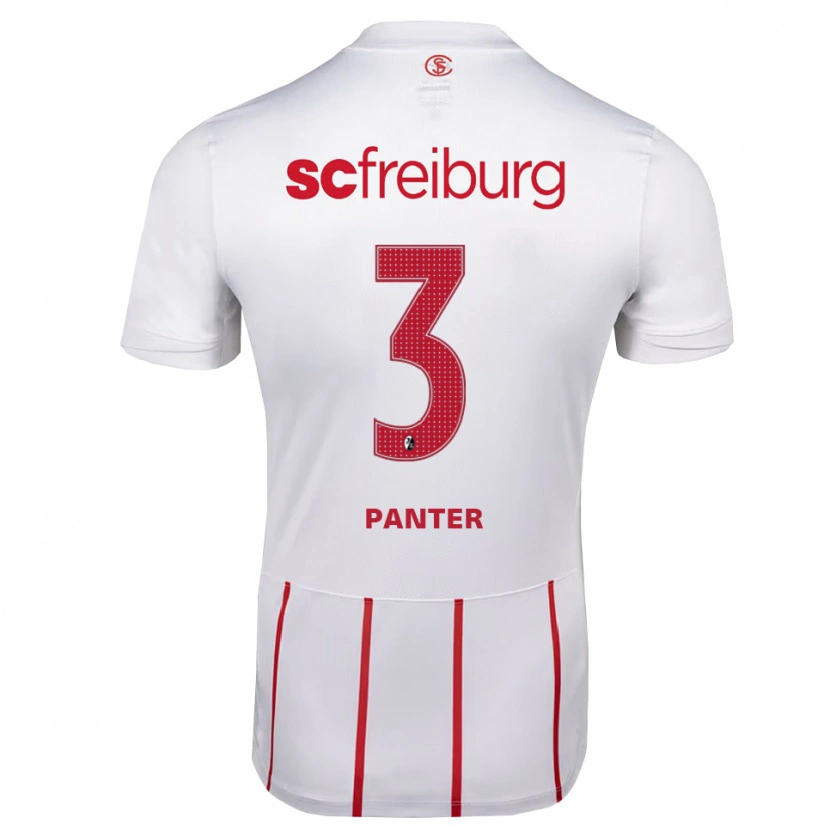 Danxen Hombre Camiseta Max Panter #3 Blanco Rojo Amarillo 2ª Equipación 2026/27 La Camisa México
