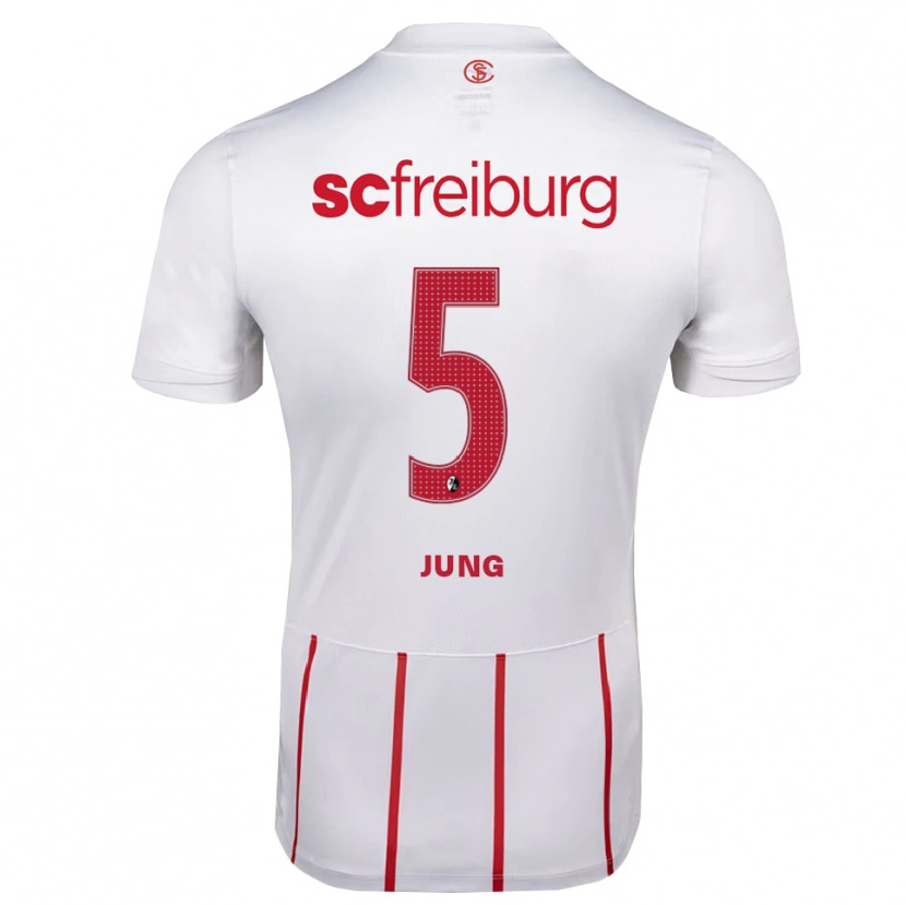Danxen Hombre Camiseta Anthony Jung #5 Blanco Rojo Amarillo 2ª Equipación 2026/27 La Camisa México