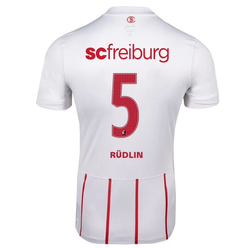 Danxen Hombre Camiseta Fabian Rüdlin #5 Blanco Rojo Amarillo 2ª Equipación 2026/27 La Camisa México