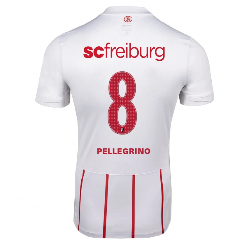 Danxen Hombre Camiseta Gabriel Pellegrino #8 Blanco Rojo Amarillo 2ª Equipación 2026/27 La Camisa México