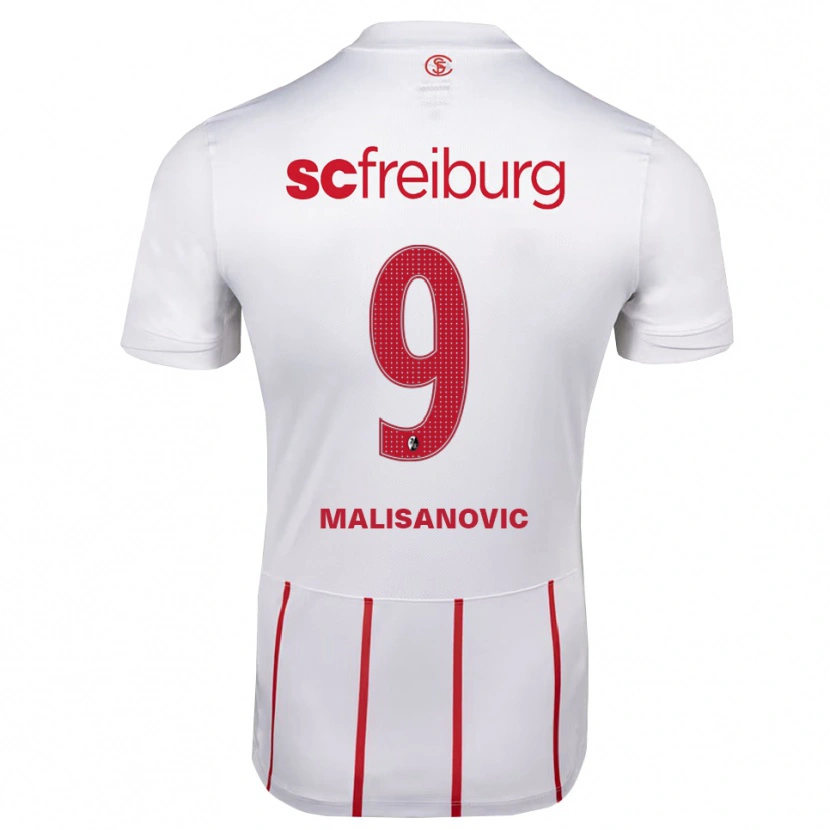 Danxen Hombre Camiseta Darko Malisanovic #9 Blanco Rojo Amarillo 2ª Equipación 2026/27 La Camisa México